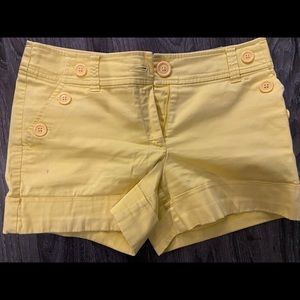 H&M Yellow Shorts